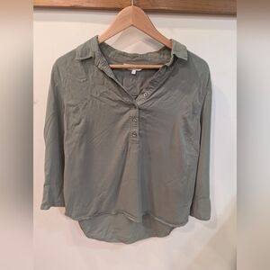 Northern Reflections Olive Button-Down Shirt